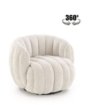 FRASER fotel wypoczynkowy kremowy